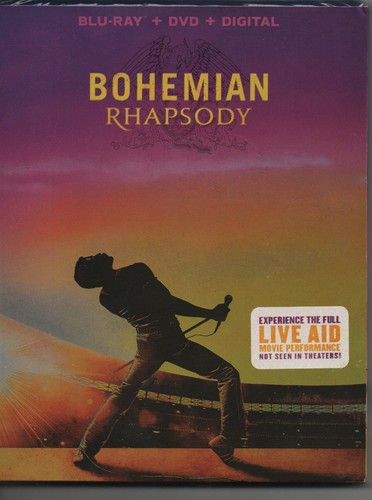Bohemian rhapsody blu ray dvd - rhapsody, blu-ray